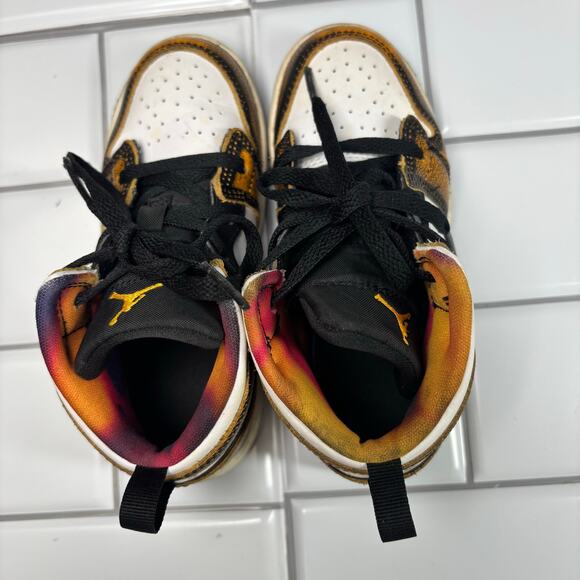 NIKE AIR JORDAN MID SE (TD) TODDLER ORANGE WEAR AWAY SIZE 10C DQ8420-071 - Picture 4 of 12